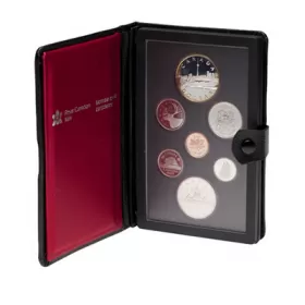 1983 Canadian Proof Double Dollar Set-may be toned or cloudy